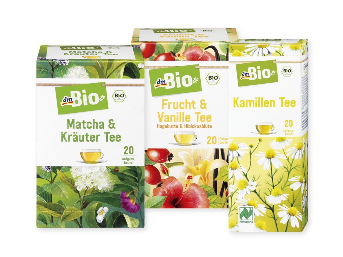 Teemischungen von dmBio
