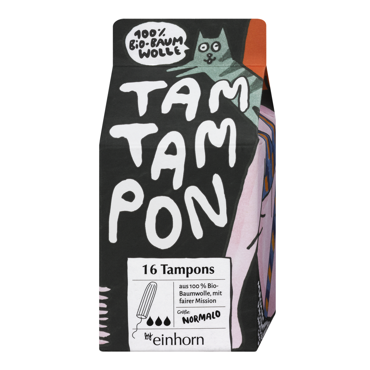 Tamtampons Piccolo, Normalo und Super bestehen zu 100 Prozent aus zertifizierter Bio-Baumwolle.