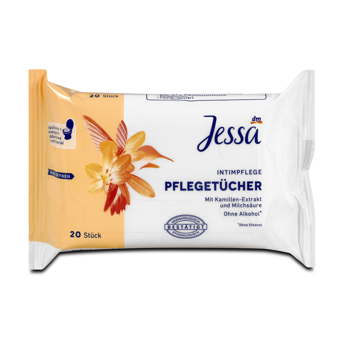 Jessa Intimpflege Pflegetücher 20 Stk. 1,65 €