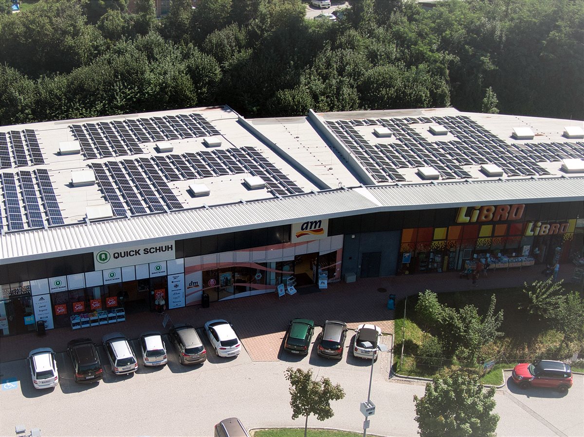 Das Einkaufszentrum in Bad Hall.