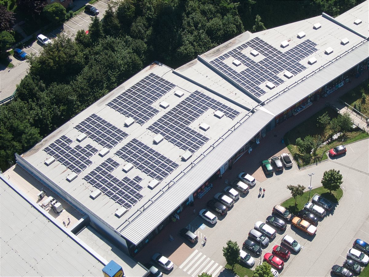 Das Einkaufszentrum in Bad Hall.