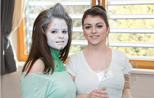 dm Lehrling Elizabeth Gallo holte mit ihrem Fantasie Make-up den Sieg.