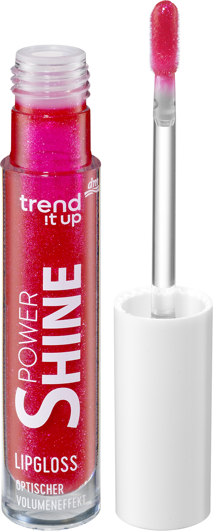dm Beautytrends Freisteller trend !t up Lipgloss Power Shine Glitter Pink