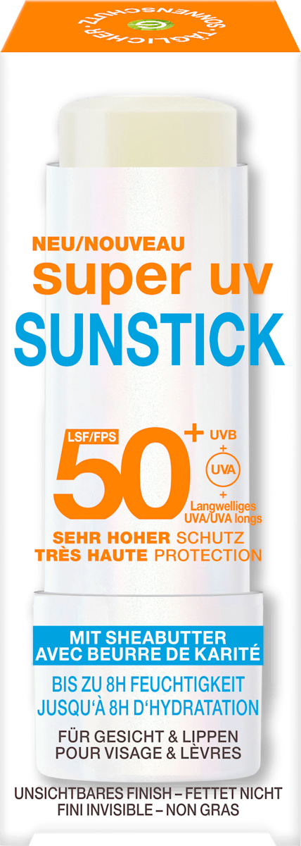 Garnier Ambre Solaire Sonnenstick Gesicht & Lippenpflege Super UV LSF 50 Freisteller