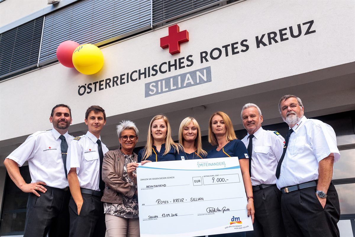 Scheckübergabe in Sillian 